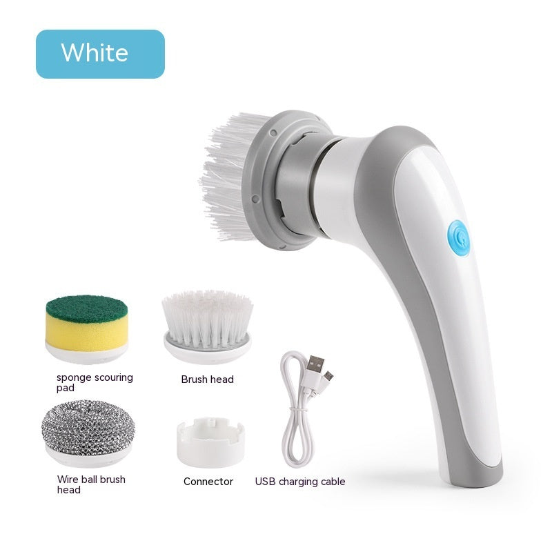 🧼 Brosse de Nettoyage Électrique 4-en-1 Sans Fil